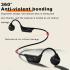 WIWU Marathon MA1 Wireless Bone Conduction Headphone, 5 Hours Music Time, Bluetooth 5.0, 10m Transmission Distance - Black